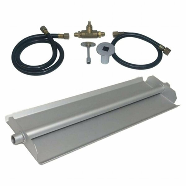 Sleep Ez 18 in. 14GA Powder Coated Linear Burner Pan Kit - Natural Gas SL3721235